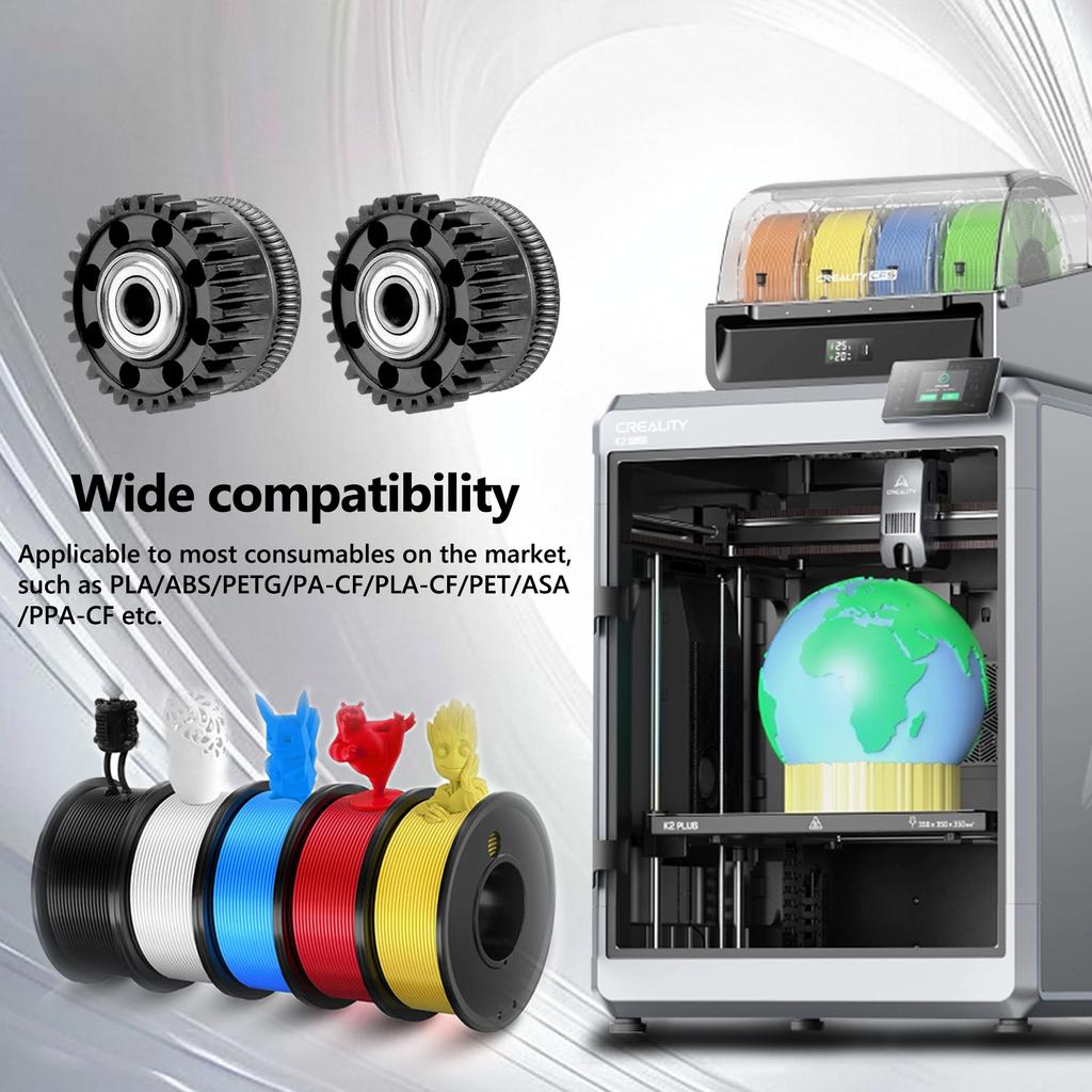 Upgrade For Creality K2 K2 Pro K2 Plus Extruder Gear All Metal Reduce Gear Kit Extruder High Precision 3d Printer Accessories