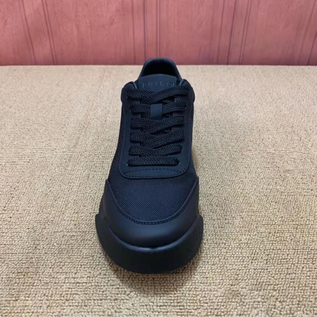 European Station Black Men's Shoes Versatile Mesh Breathable Board Shoes Men's Casual Sports Lightweight Soft-soled Forrest Gump Shoes