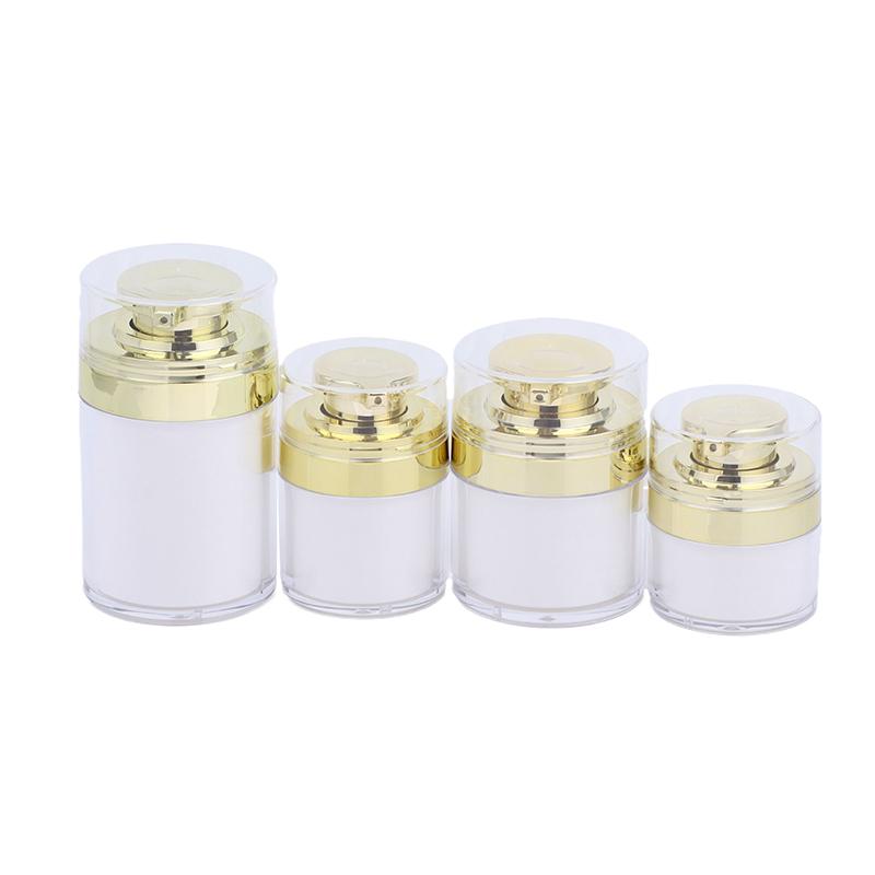 Moisturizer Jar Empty Cream Subpackage Toiletry Refillable Vacuum Bottle Travel Cream And Lotion Cosmetic Container With Pump