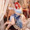  Costume da ballerina della regione occidentale di Genshin Impact, costume da gioco Nilu, abito blu, cosplay completo