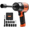 VEVOR 1.27 cm Air Impact Wrench, High Torque Up to 1898.15 N·m