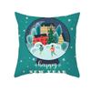 Cartoon Print Christmas Pillow Cover Office Sofa Cushion Pillow Cover Cross-border Home