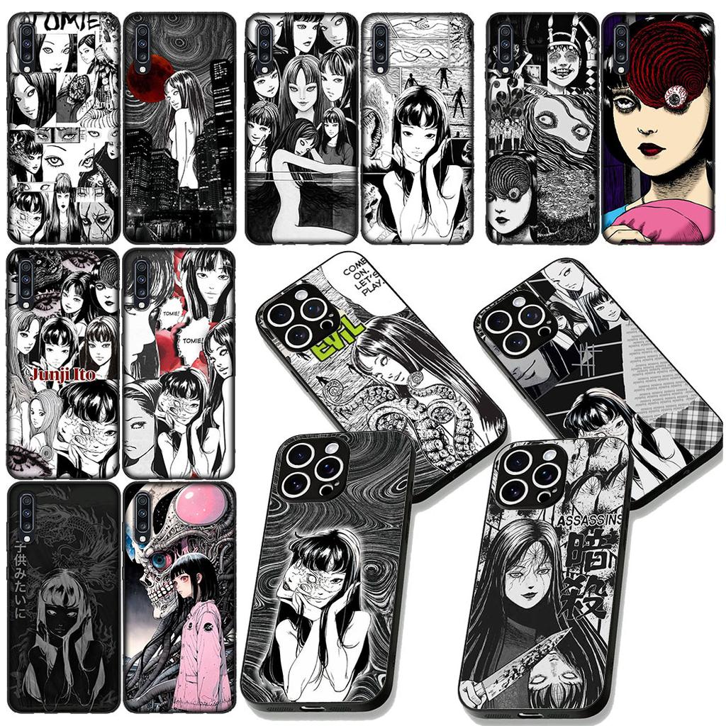 Cartoon Tomie Junji Ito Collection Phone Case for Samsung Galaxy S22 S21 S20 FE Ultra Plus A35 A36 A37 A33 A34 A04 A71 Cover