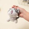 10cm Mini Cute Cat Plush Stuffed Kitten Key Chain Plush Toys Animal Stuffed Sitting Doll Key Ring Chain Pendant Toy Kids Gift