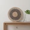 Boho Gewebte Wandkunst Handgefertigt 30/35CM Runder Tischset Untersetzer Topfuntersetzer Mehrzweck Wandbehang für Wohnzimmer Dekoration