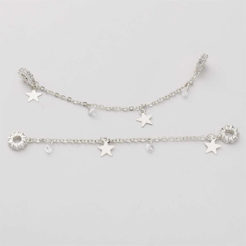 1pc 8-9cm Bracelet Safety Chain High Color Retention Gold Plating Safety Chain Tassel Pendant Chain Accessories DIY Handmade