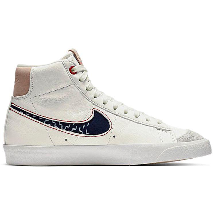 Denham X Nike Blazer Mid Sail Unisex Sneakers Cream Midnight-Navy Summit-White CU8054-100