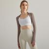 Womens Quick-Dry Yoga Capelet Lightweight Fitness Cover-Up Pilates Workout Outdoor Wear