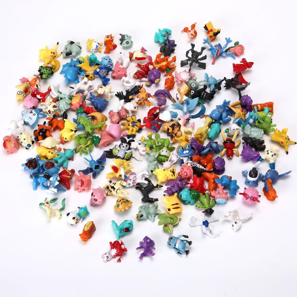 144 ks Sada mini akčních figurek Pokemon – Sběratelská sada se překvapením v blind boxech, Ideální dárek pro fanoušky a sběratele (Možné duplicity)