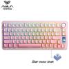Aula Teclado Mecánico Gaming S75 Pro 75% Intercambiable en Caliente Retroiluminación RGB Batería de 4000 mAh Teclas PBT Teclado Inalámbrico con Perilla de Pantalla LED
