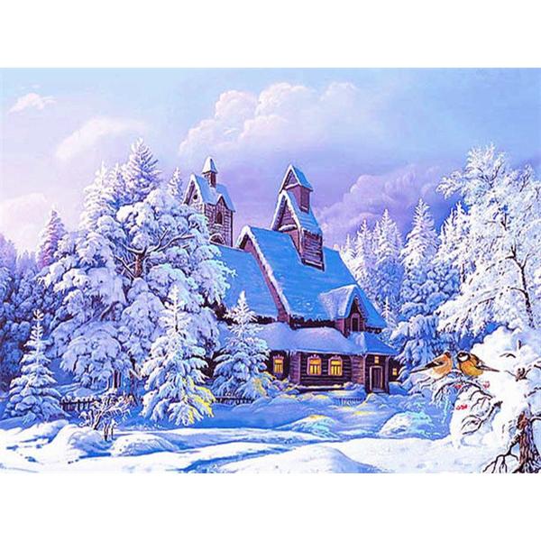 5D Diamond Painting New Arrivals House Winter Diamond Mosaic Embroidery Landscape Personalized Gift Home Decoration