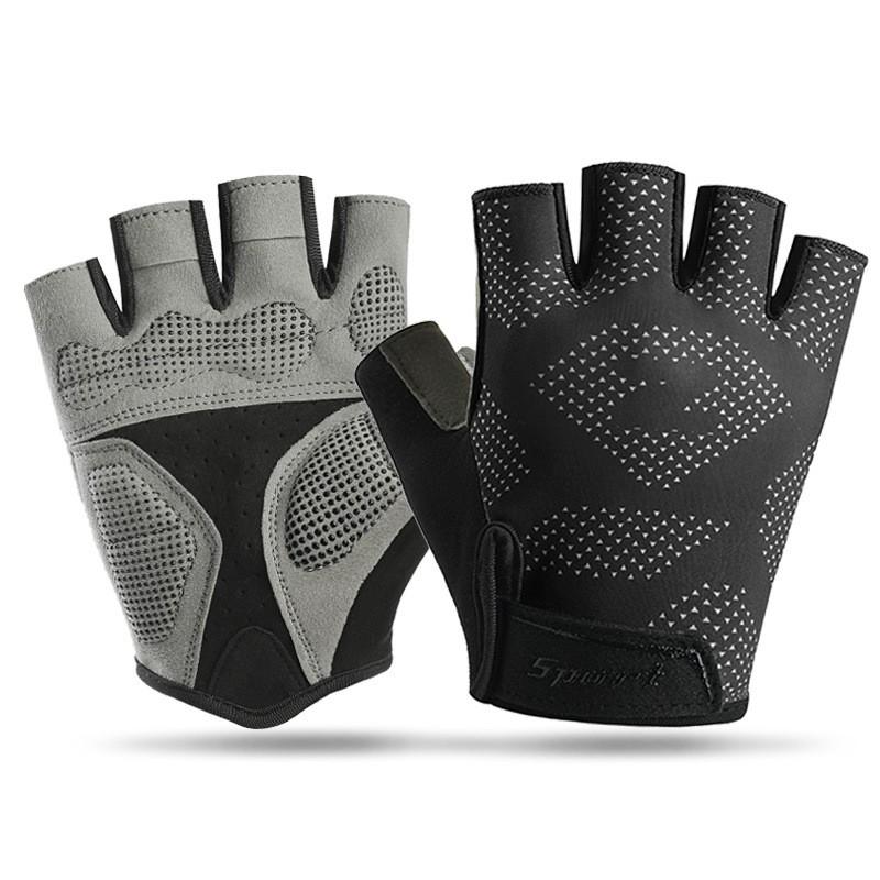 Unisex Gym Gloves Half-Finger Weightlifting Pull-Ups Cycling Yoga Breathable Anti-Slip Wear-Resistant