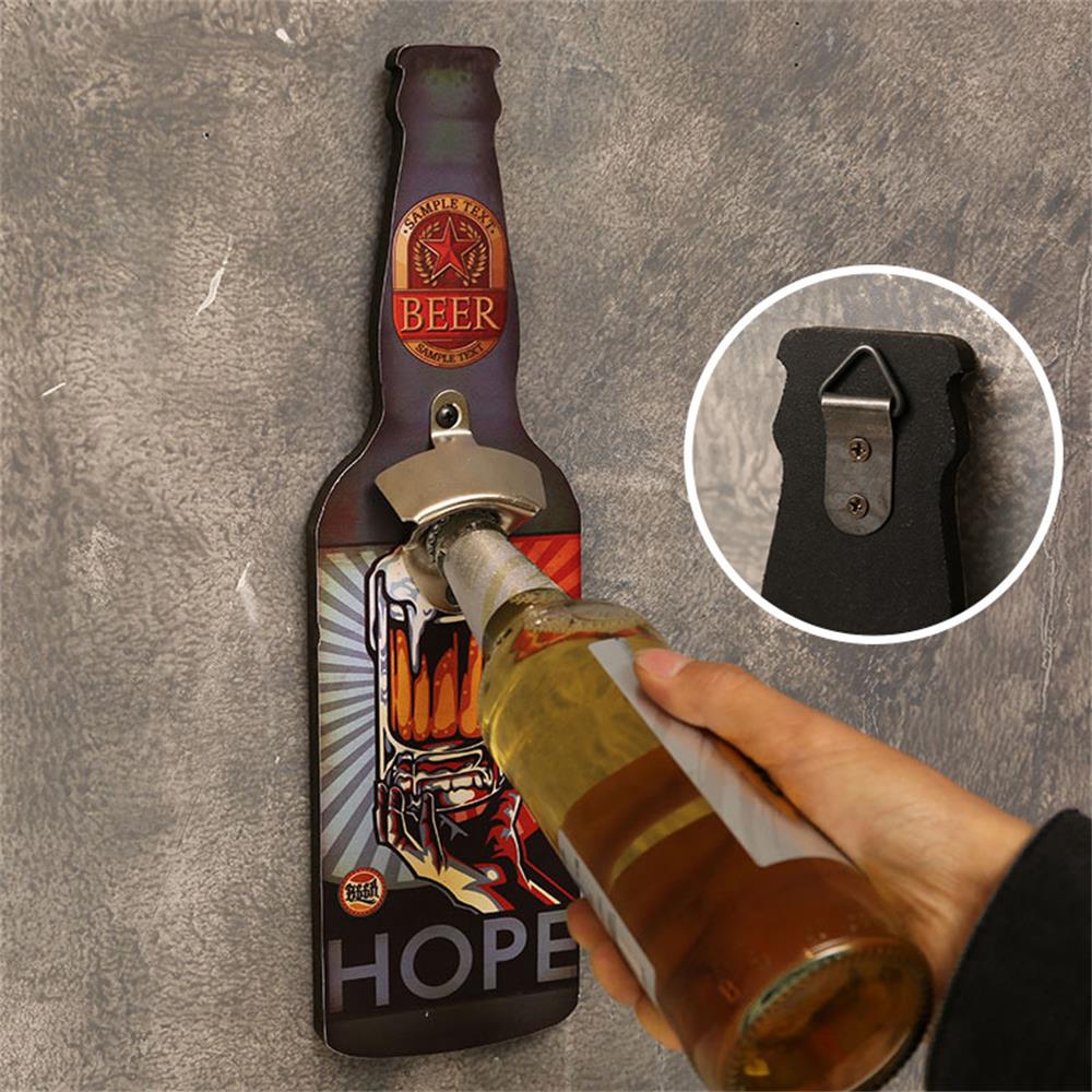Personalized Creative Wall Pendant Bottle Opener For Restaurant Barbecue Shop Unique Bar Essential Decorative Wall Art