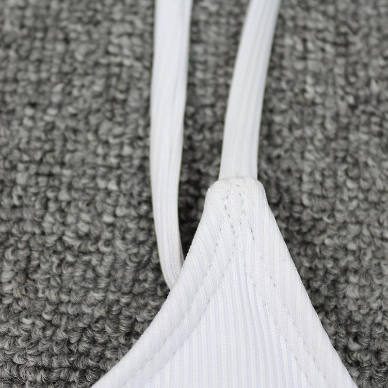 Women Swimwear Solid Color Sexy Fashion Bikini Textured Swimsuit Beach Bathing Suits Two-piece Bikinis Sets Bodysuit