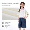 Xiaoyinman Girls' Lace Collar Embroidered Polo T-Shirt