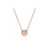 Swarovski Una Angelic Fashionable and Exquisite Synthetic Cubic Zirconia Necklace Women's White/Rose Gold 5636272