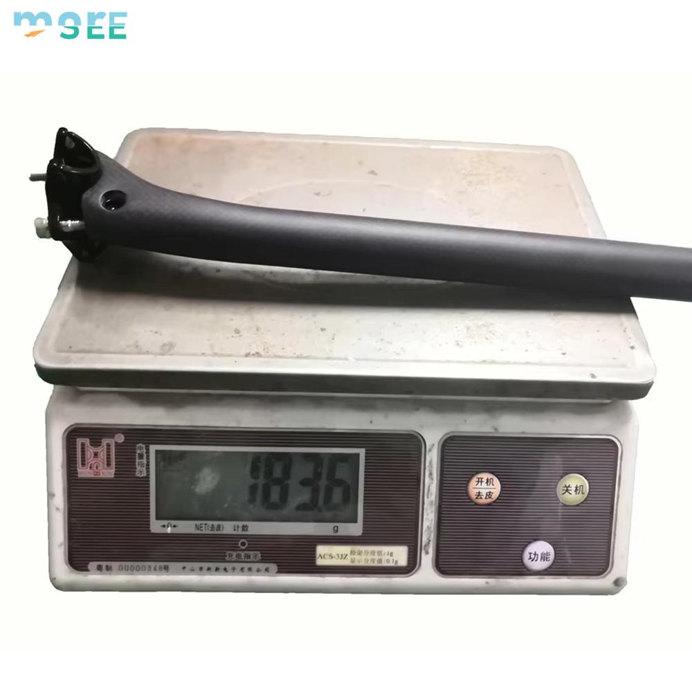 SeeMore UD 3K Carbon Bike Seatpost 27.2/30.8/31.6mm Ultralight Bicycle Seat Post Bike Seat Tube for Road MTB Fixed Gear Bikes
