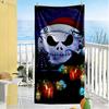 Christmas Nightmare Beach Towel Quick-Dry Soft Microfiber Comfortable Lightweight Perfect for Traveling Yoga Camping and Swimming