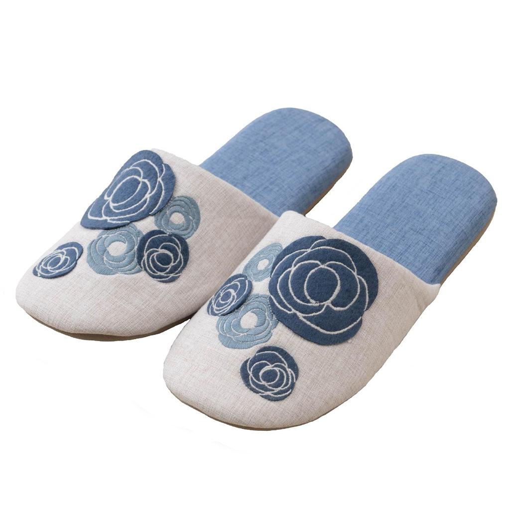 Sybilla Senko Kanthal Medium 47116 Slippers, (approx. 22-24cm), Blue,