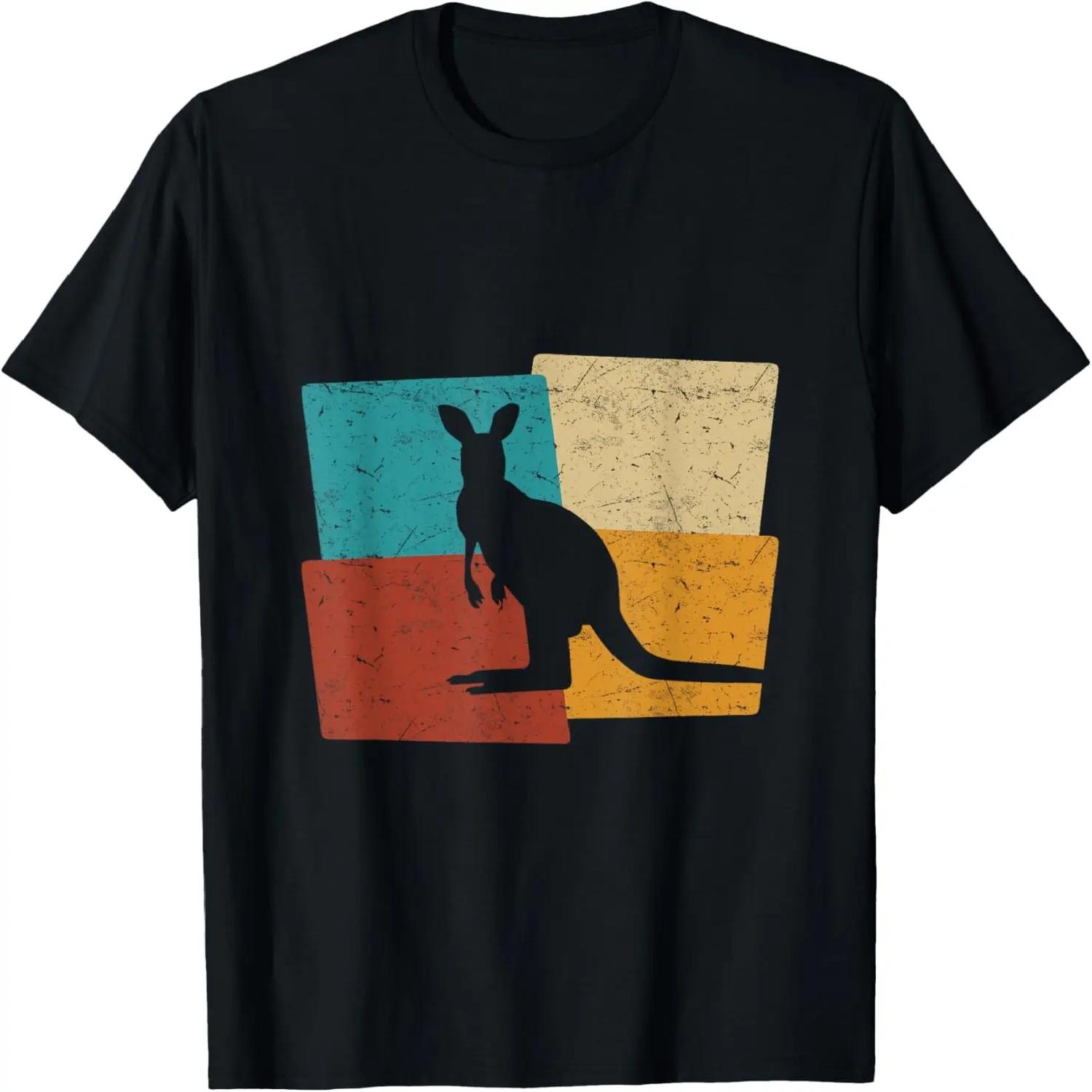 Kangaroo Vintage Australia Retro Kangaroo T-Shirt S чёрный