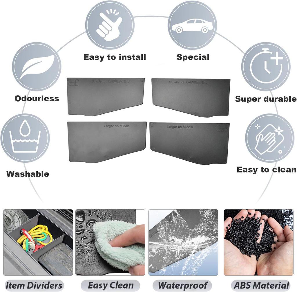 Tailgate Storage Dividers Organizer for 2025 2025 2025 Chevy Colorado and GMC Canyon Accessories Trunk Cargo Dividers Tailgate