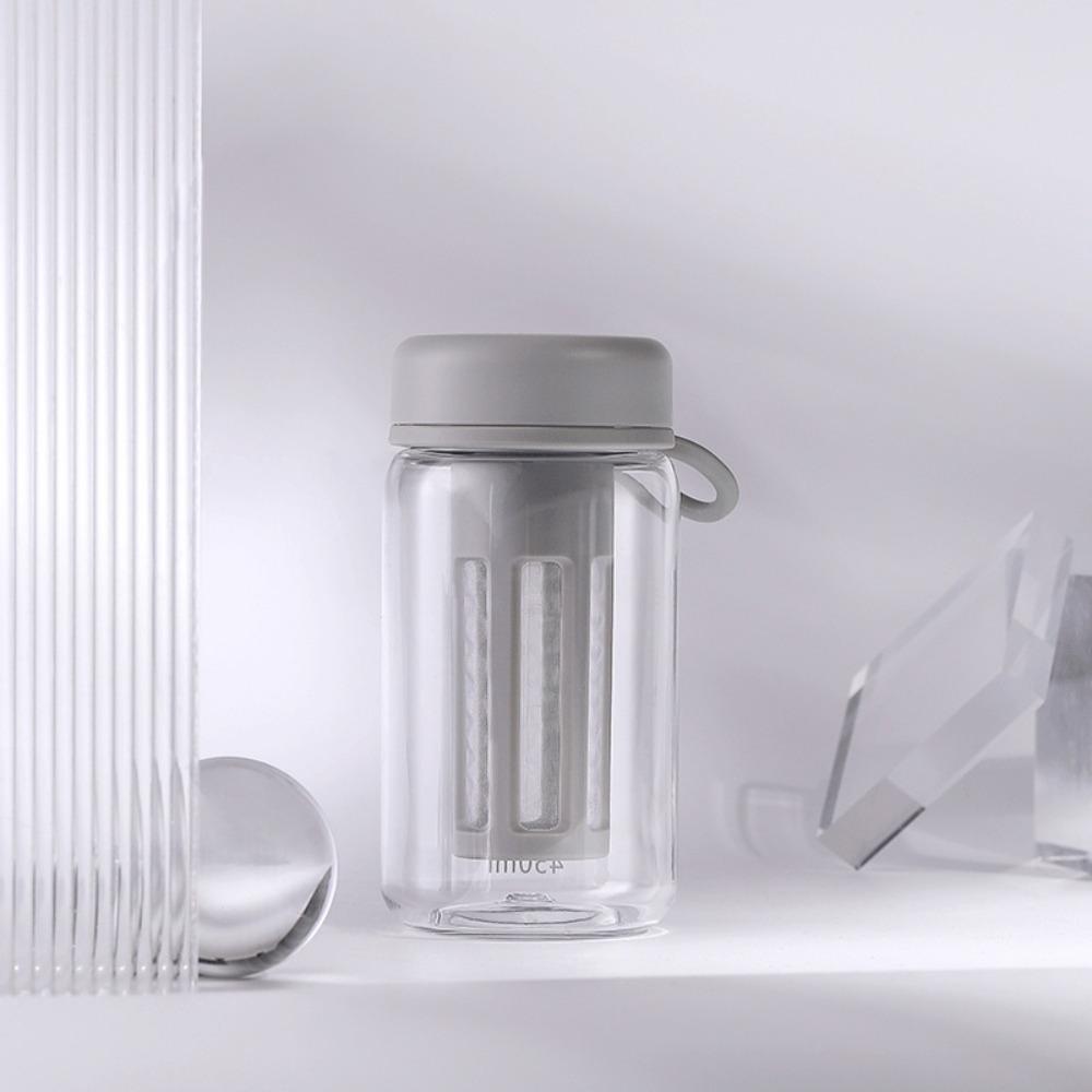 450/600ml Travel Tumbler PC Iced Coffee Infuser Portable Filter Cup