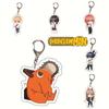 Chainsaw Man Acrylic Keychain Double Sided Printing Cartoon Character Bag Pendant