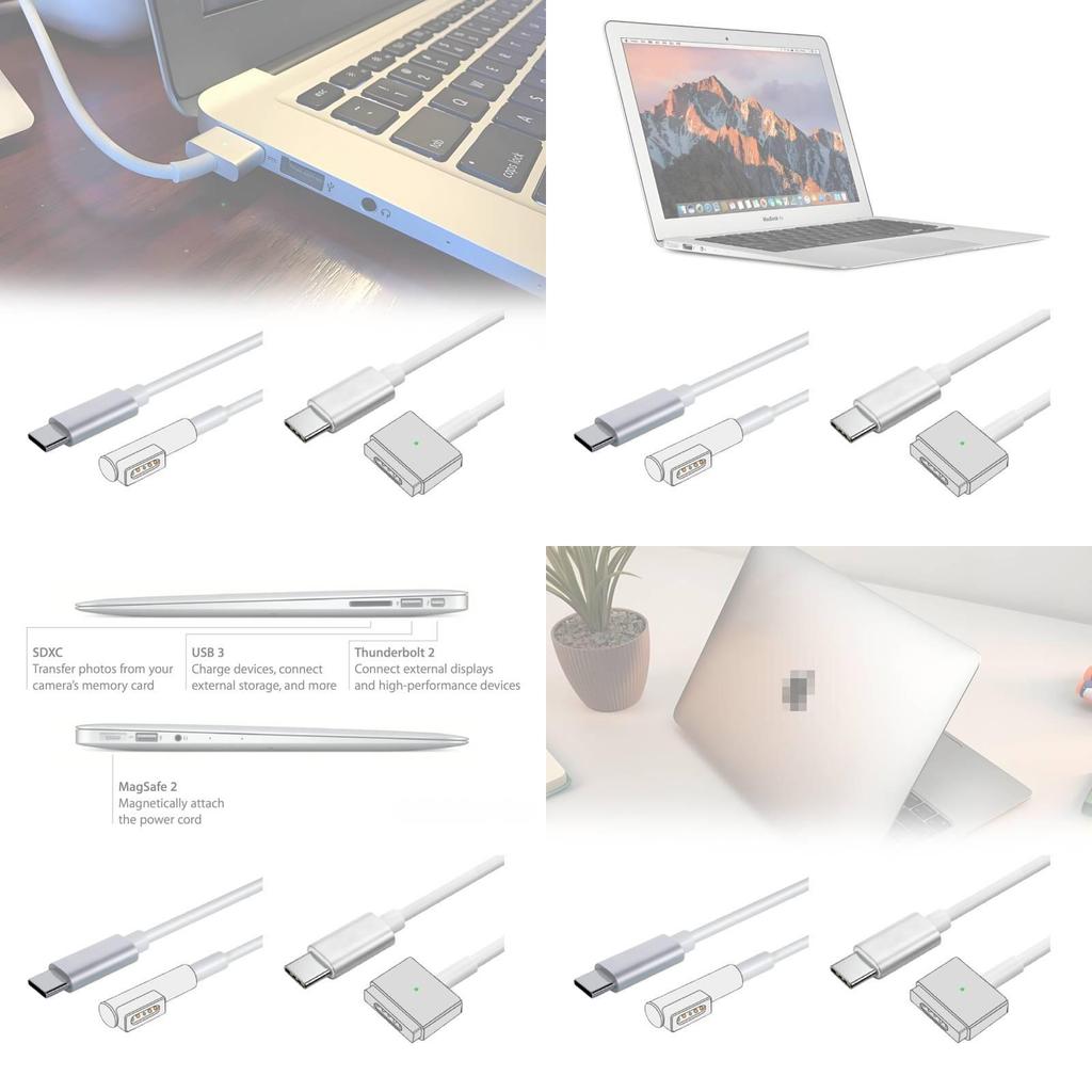 Premium Typec To Magsafe2 Fast Charging Data Cable Magnetic Connector For Macbook Air