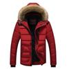 Men's Winter Thick Hooded Jacket with Fur Collar - Warm, Loose, Casual Outdoor Top