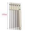 6pcs Ball End Head Hex Screwdriver Bit Metric 100mm Long Magnetic Driver H2.5-H8