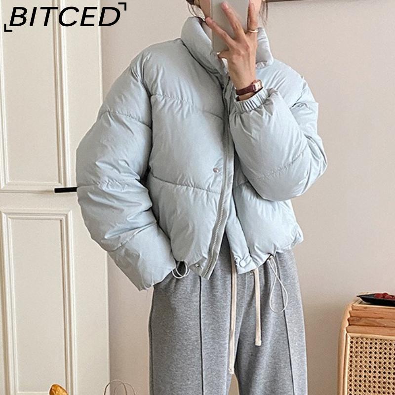 BITCED Autumn Women's Urban Casual Puffer Coat Cotton Jacket Fashionable Elegant Outerwear