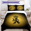 Set Biancheria da Letto Stampata Calcio Belgio 3 Pezzi Copriletto Traspirante Accogliente come Regalo per Inaugurazione Casa o Festa