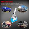 DaierTek Mini Toggle Switch SPST Miniature Small Flat Toggle Switch ON/Off 2 Position 2 Pin 6A 125VAC 3A 250VAC for Car Truck Household Appliance