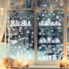 Christmas Decoration Static Cling Stickers - Snowflake Stickers for Storefront Window Glass