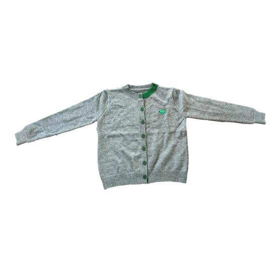 Women Fall Winter Knit Cardigan Single-breasted Round Neck Color Matching Elastic Long