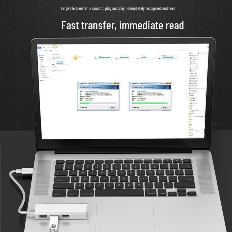 RJ45 + USB 2.0 Hub Network Card with Gigabit Support