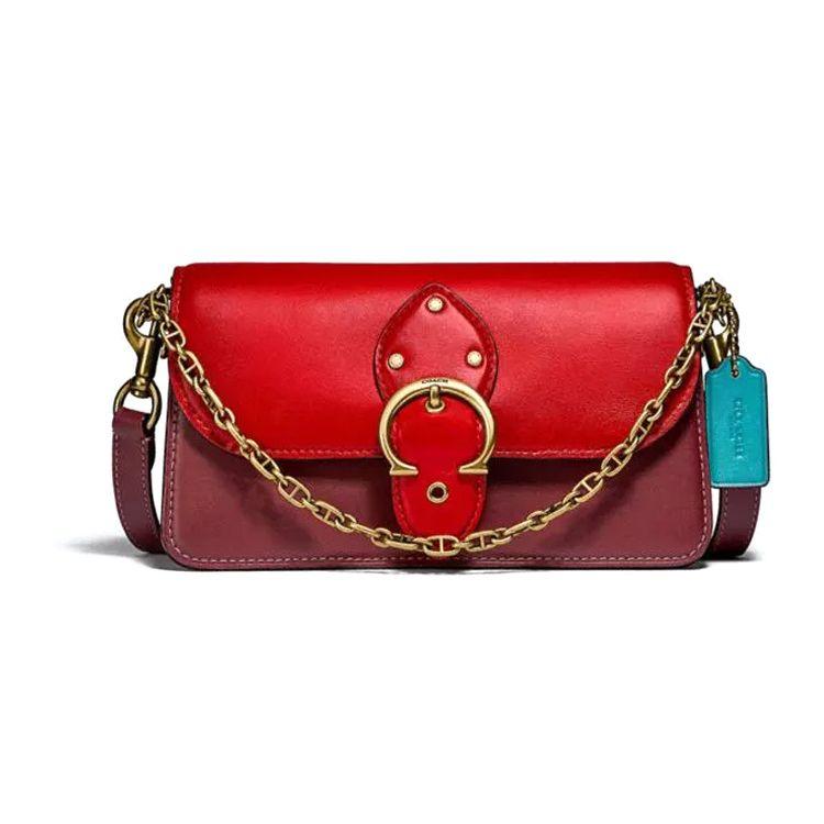 

Coach Beat Chain C Buckle Leather Shoulder Bag Women Shoulder Bag China-Red C2505-B4S9J Basic Set (Bag+Dust Bag)