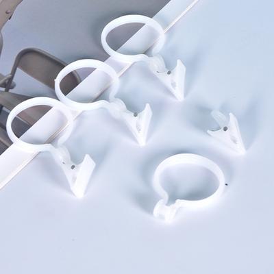 10Pcs Curtain Hook Burr-free Smooth Gliding Wear-resistant Easy To Install Shower Curtain Hanging Clip Bathroom Supply
