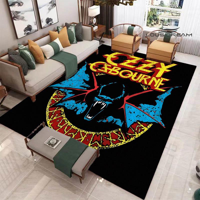 Ozzy osbourne printed carpet Living room bedroom non-slip carpets Yoga mat door mat Outdoor carpet kawaii rug birthday gift