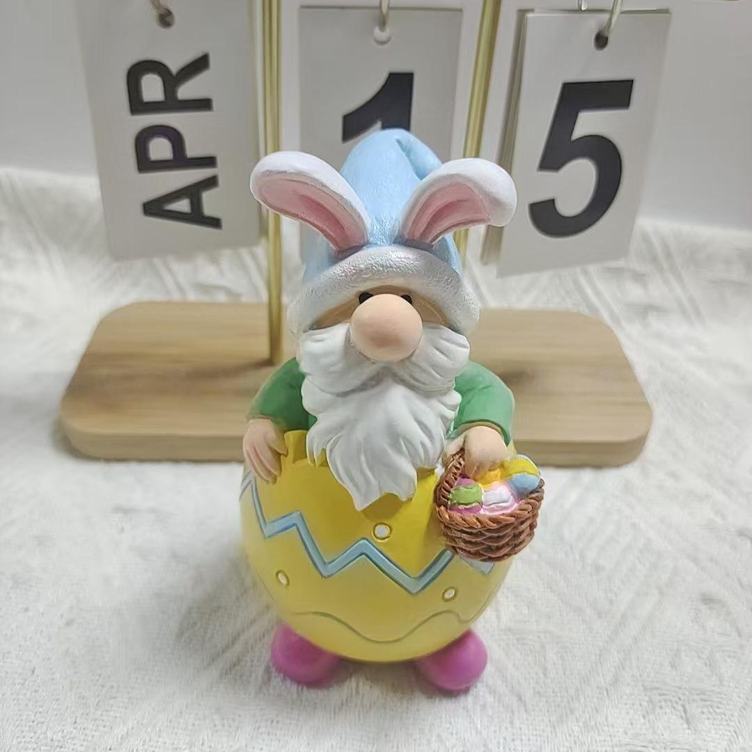 

Easter White-Bearded Gnome Resin Ornament яичная скорлупа/жёлтый
