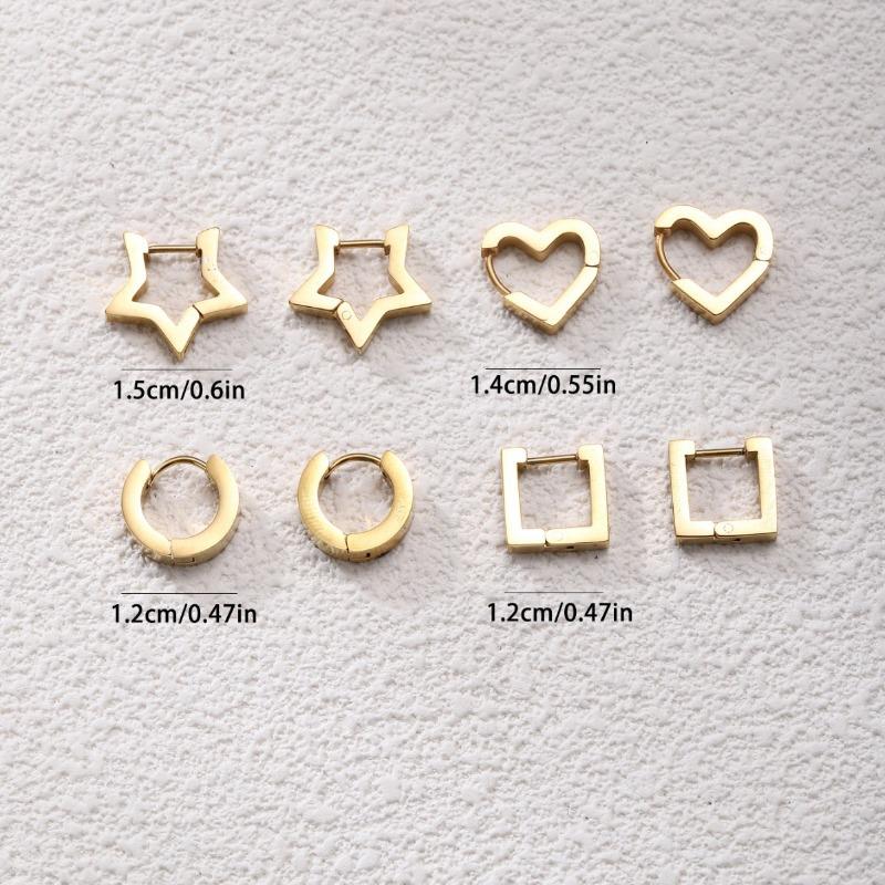 Minimalistischer Trend, Hochwertiger Titanstahl, Exklusive und Raffinierte Minimalistische Ohrringe