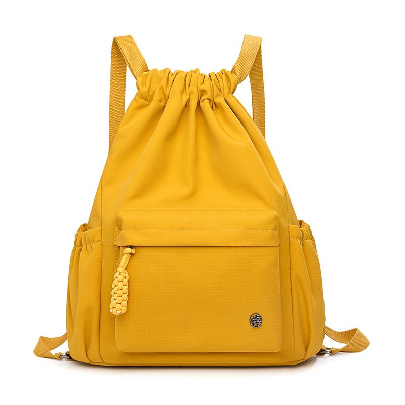 Waterproof Drawstring Pocket Women's Sports Backpack Travel Backpack