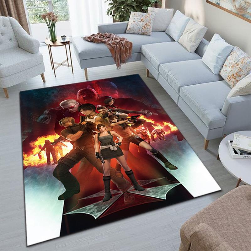 Sci-Fi game Resident Evil, Umbrella Corporation, soft carpet, home living room, office chair pad, door mat, door mat carpet U9