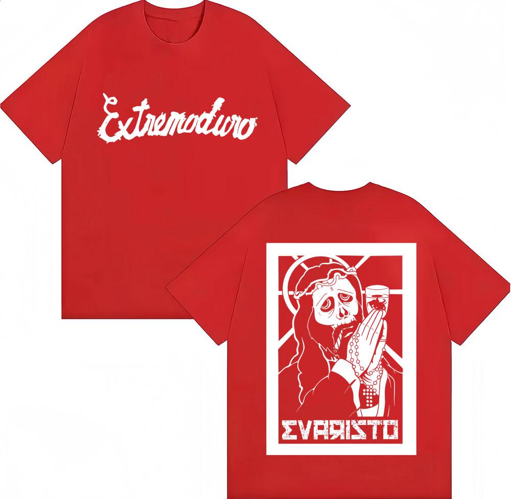 Rock Band EXTREMODURO Evaristo Graphic T Shirts Unisex Women Fashion Gothic Short Sleeve Oversized Cotton Casual Tshirt Streetwear