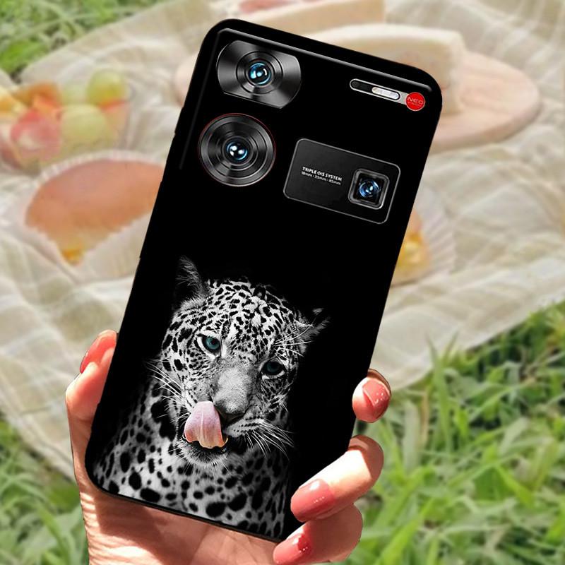 Shockproof Funda For ZTE Nubia Z60 Ultra Case Silicon Black Soft Bumper for Nubia Z60 Ultra Phone Cases Z60Ultra Cartoon Shell