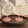Gradient Color Red Wine Glass Frosted Ice Cream Cup Highball Glass Juice Cup  Wedding
