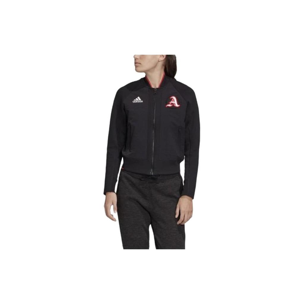 Adidas VRCT Jacket Long Sleeve Sports Coat Women Outerwear Black FI9214
