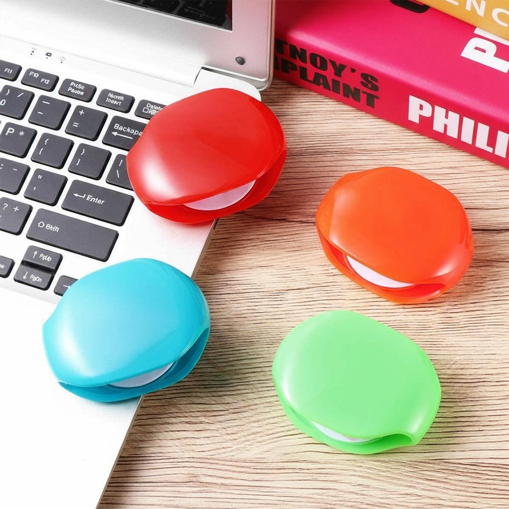 Cute Desktop Organiser Earphone Automatic Retractable Cable Earphone Wrap Retractable Cord Organizer Cord Winder Clip Earphone