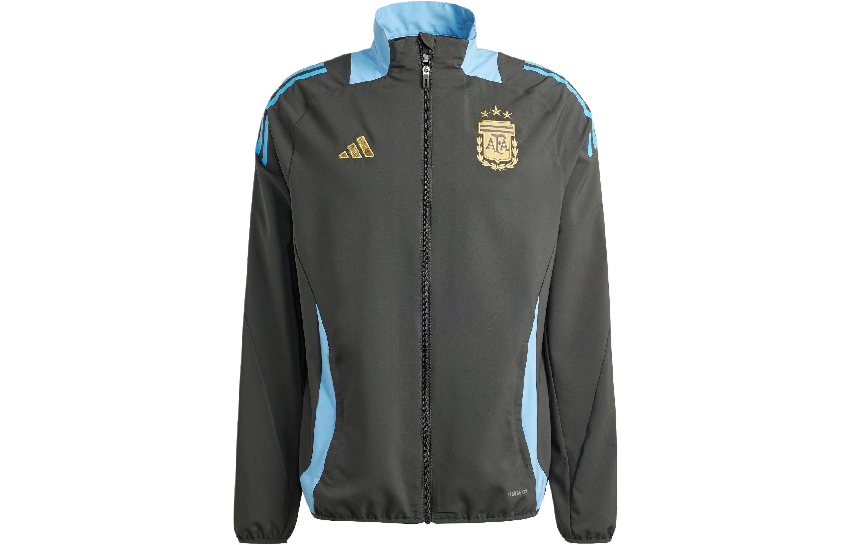 Adidas Tiro 24 ARGENTINA COMPETITION PRESENTATION Retro Sports Stand Collar Jackets Men s Carbon Black IQ0805 S