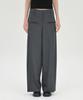 Beulaunyadeu W Wool Wide Pants, Charcoal